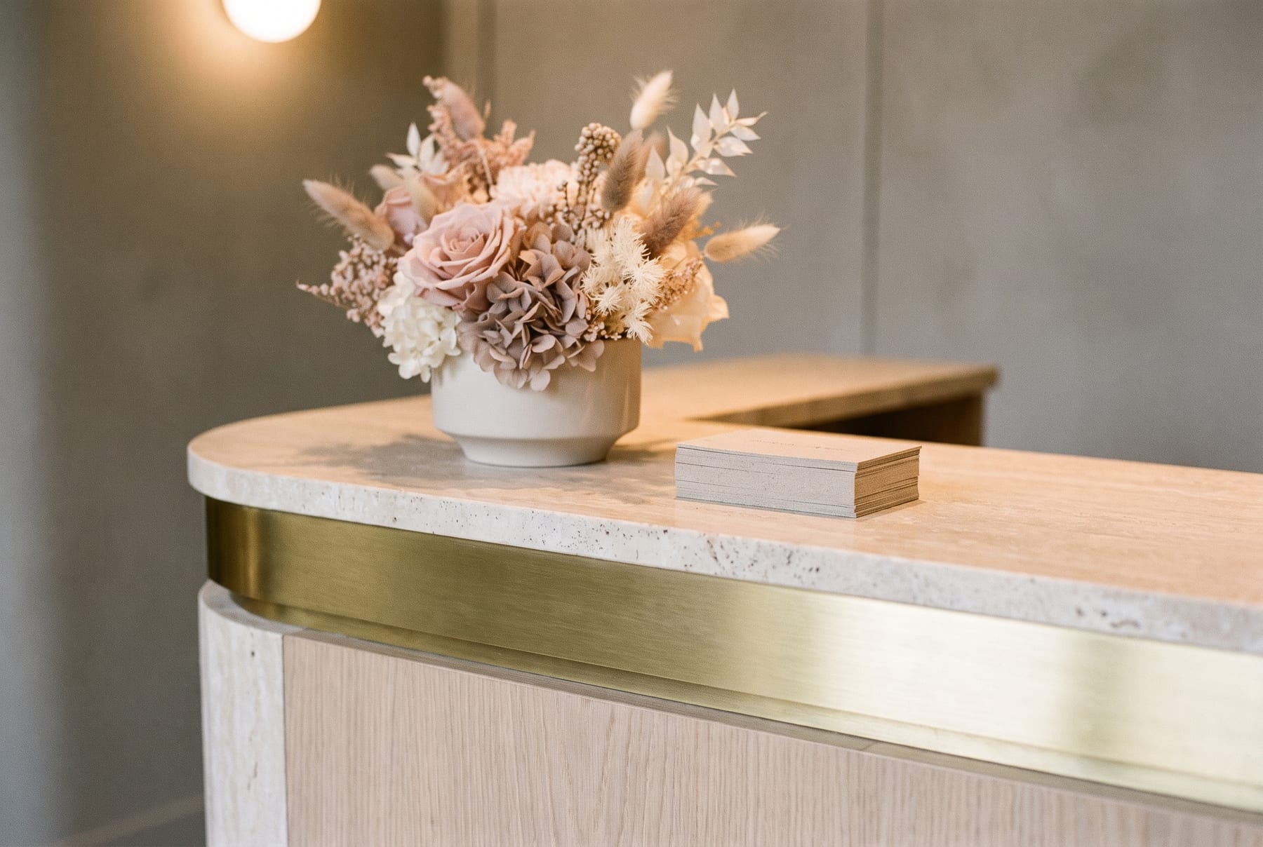 The reception at Aesthetic inc.